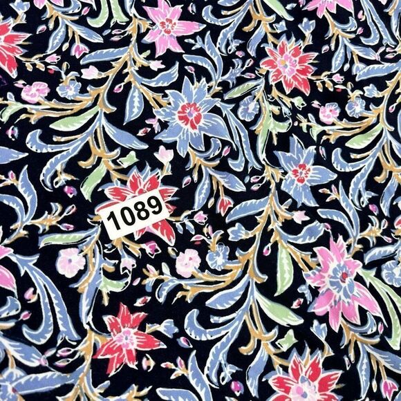 Dash Pants Womens 3X Floral Print Mid-Rise Wide-Leg Floral Bloomcore Flowy - Picture 7 of 9